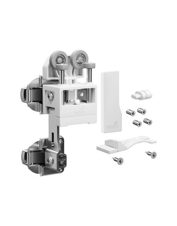 Falttürbeschläge-Set,ls,mit SA,leicht WingLine L,2-flg.,max.12kg,w - Hettich
