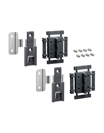 MB-Mittelscharnier, Anz.2,Standard WingLine L 9339485,anthrazit - Hettich