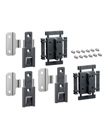 MB-Mittelscharnier, Anz.3,Standard WingLine L 9339491,anthrazit - Hettich