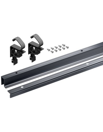 MB-Lauf-/Führ.prof.set,oben,aufliegend WingLine L 9339502,anthrazit, 1200mm - Hettich