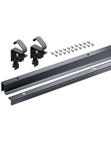 MB-Lauf-/Führ.prof.set,oben,aufliegend WingLine L 9339505,anthrazit, 2400mm - Hettich