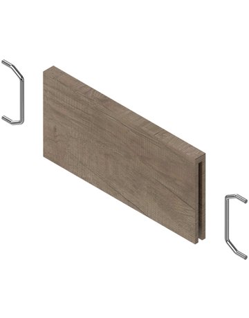 AMBIA-LINE Querteiler, für LEGRABOX/MERIVOBOX Schubkasten (ZC7SXXXRH1), Holzdesign, Nebr.Eiche grau ST10 - Blum