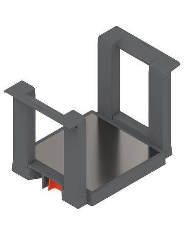 Blum Tellerhalter, Höhe=170 mm, Tellerdurchmesser=186-322mm, oriongrau matt