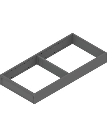 AMBIA-LINE Rahmen, für LEGRABOX/MERIVOBOX Schubkasten, Stahl, NL=450 mm, Breite=200 mm, oriongrau matt - Blum