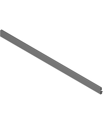 Vorderstück, mit Nut für Einschubelement, für Innenauszug für Einschubelement, KB=1200 mm, zum Ablängen, für MERIVOBOX, oriongrau matt - Blum