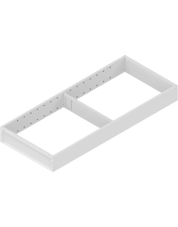 AMBIA-LINE Rahmen, für LEGRABOX/MERIVOBOX Schubkasten, Stahl, NL=500 mm, Breite=200 mm, seidenweiss matt - Blum