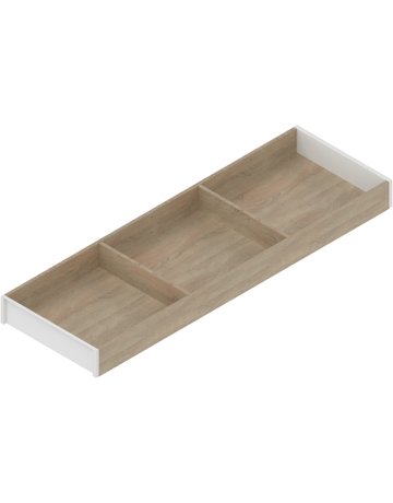 AMBIA-LINE Rahmen, für LEGRABOX/MERIVOBOX Schubkasten, Holzdesign, NL=650 mm, Breite=200 mm, Bard.Eiche/seidenwei - Blum