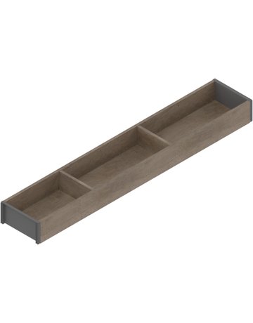 AMBIA-LINE Rahmen, für LEGRABOX/MERIVOBOX Schubkasten, Holzdesign, NL=600 mm, Breite=100 mm, Nebr.Eiche/oriongrau - Blum