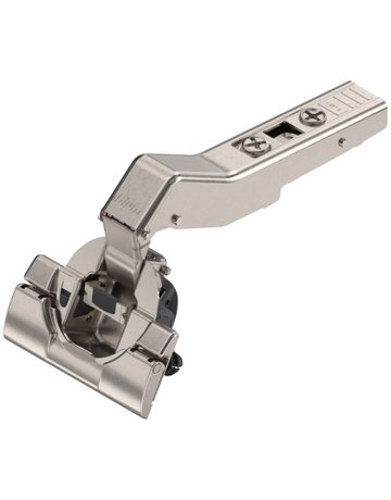 CLIP top BLUMOTION Winkelscharnier 45° II, aufschlagend, Topf: INSERTA, vernickelt