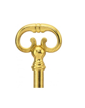 Möbel Schlüssel Messing poliert 339 3-Zuh. 8 X 6 Nutzlänge 40 mm Schließung 6 - JuNie