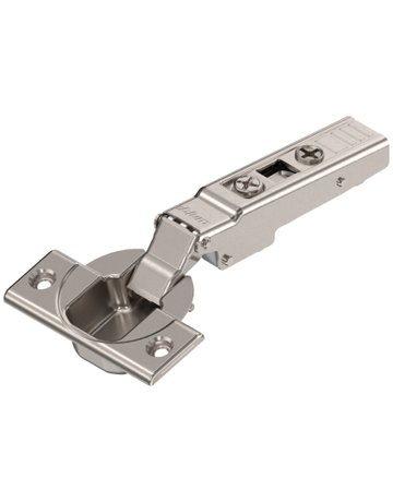 CLIP top Standardscharnier 110° Spezial, Eckanschlag, ohne Feder, Topf: Schrauben, vernickelt - Blum