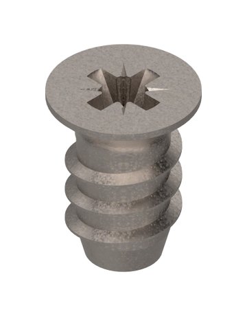 Systemschraube, Senkkopf, Ø6 mm, Nennlänge: 10 mm, vernickelt - Blum