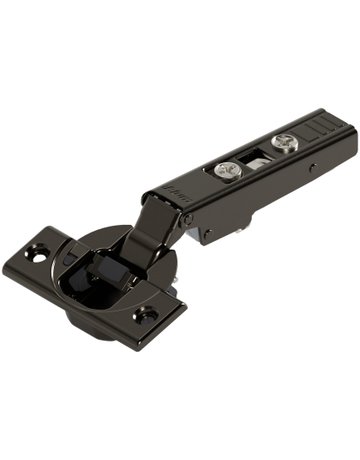CLIP top BLUMOTION Standardscharnier 110°, Eckanschlag, Topf: Schrauben, onyxschwarz