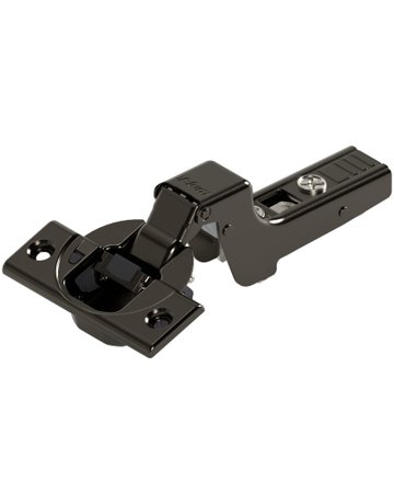 CLIP top BLUMOTION Standardscharnier 110°, Innenanschlag, Topf: Schrauben, onyxschwarz