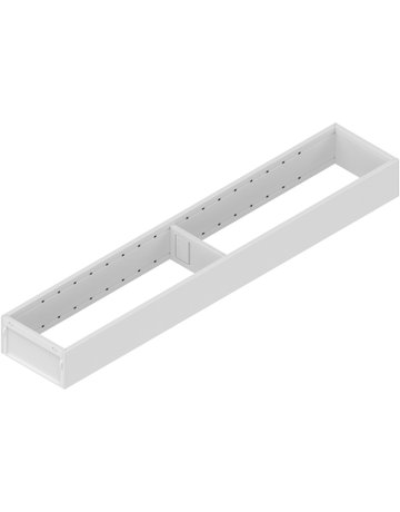 AMBIA-LINE Rahmen, für LEGRABOX/MERIVOBOX Schubkasten, Stahl, NL=550 mm, Breite=100 mm, seidenweiss matt - Blum