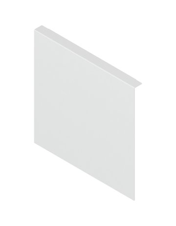 AMBIA-LINE Holzrückwandadapter, für LEGRABOX/MERIVOBOX Frontauszug Höhe F, Stahl, seidenweiss matt - Blum