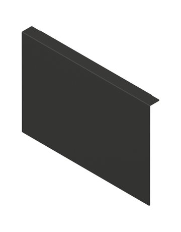 AMBIA-LINE Holzrückwandadapter, für LEGRABOX/MERIVOBOX Frontauszug Höhe C, Stahl, carbonschwarz matt - Blum