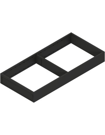 AMBIA-LINE Rahmen, für LEGRABOX/MERIVOBOX Schubkasten, Stahl, NL=450 mm, Breite=200 mm, carbonschwarz matt - Blum