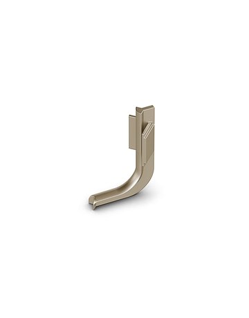 Griffmulde- Innenecke, 90°, Canis L, 9210119, Aluminium edelstahloptik - Hettich
