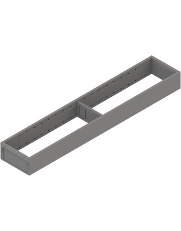 AMBIA-LINE Rahmen, für MERIVOBOX Schubkasten, Stahl, NL=550 mm, Breite=100 mm, indiumgrau matt - Blum