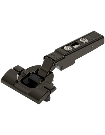 CLIP top BLUMOTION Standardscharnier 110° Spezial, Eckanschlag, Topf: INSERTA, onyxschwarz