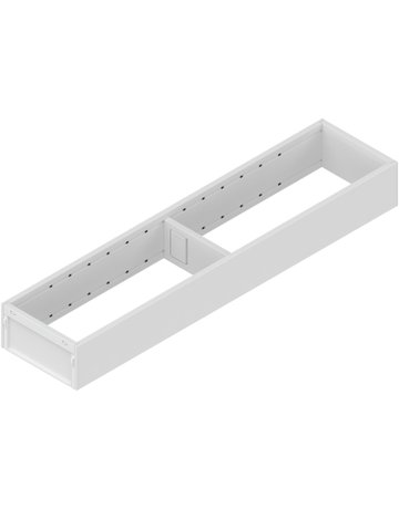 AMBIA-LINE Rahmen, für LEGRABOX/MERIVOBOX Schubkasten, Stahl, NL=450 mm, Breite=100 mm, seidenweiss matt - Blum