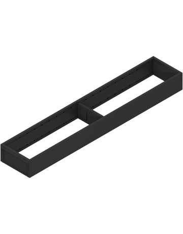 AMBIA-LINE Rahmen, für LEGRABOX/MERIVOBOX Schubkasten, Stahl, NL=550 mm, Breite=100 mm, carbonschwarz matt - Blum