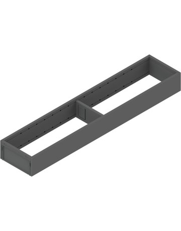 AMBIA-LINE Rahmen, für LEGRABOX/MERIVOBOX Schubkasten, Stahl, NL=500 mm, Breite=100 mm, oriongrau matt - Blum