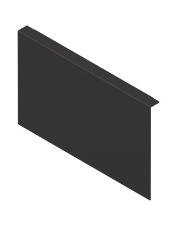 AMBIA-LINE Holzrückwandadapter, für LEGRABOX/MERIVOBOX Frontauszug Höhe C, Stahl, carbonschwarz matt - Blum