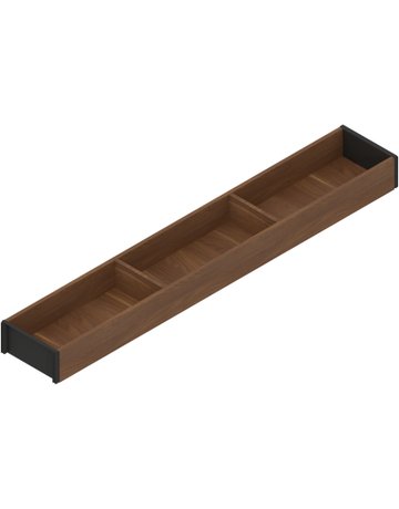 AMBIA-LINE Rahmen, für LEGRABOX/MERIVOBOX Schubkasten, Holzdesign, NL=650 mm, Breite=100 mm, Tenn.Nuss/carbonschw - Blum
