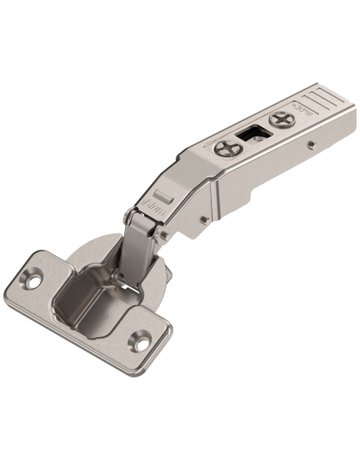 CLIP top Winkelscharnier 30° III, max. aufschl., ohne Feder, Topf: Schrauben, vernickelt - Blum
