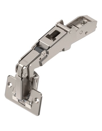 CLIP top Weitwinkelscharnier 170°, Eckanschlag, Topf: Schrauben, vernickelt - Blum