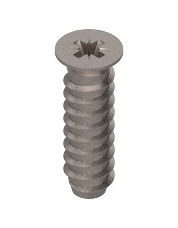 Systemschraube, Senkkopf, Ø6 mm, Nennlänge: 20 mm, vernickelt - Blum