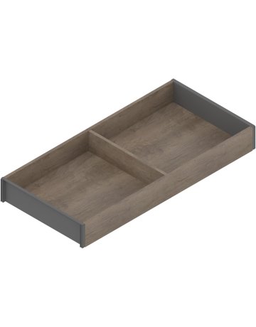 AMBIA-LINE Rahmen, für LEGRABOX/MERIVOBOX Schubkasten, Holzdesign, NL=450 mm, Breite=200 mm, Nebr.Eiche/oriongrau - Blum