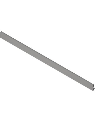 Vorderstück, mit Nut für Einschubelement, KB=1200 mm, zum Ablängen, für MERIVOBOX, indiumgrau matt - Blum