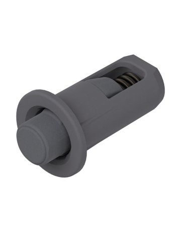Blum-Distanzpuffer, Ø 5 mm, Blendenspalt 2.6 mm, einbohren, Höhe: 2.6 mm, R7037 staubgrau
