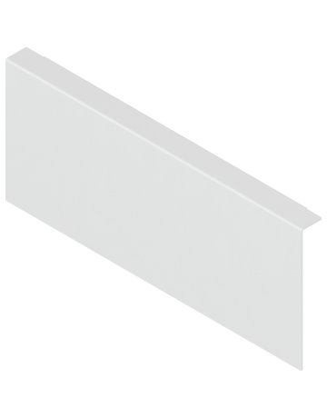 AMBIA-LINE Holzrückwandadapter, für LEGRABOX/MERIVOBOX Schubkasten Höhe K, Stahl, seidenweiss matt - Blum