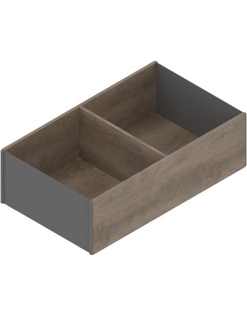 AMBIA-LINE Rahmen, für LEGRABOX/MERIVOBOX Frontauszug, Holzdesign, ab NL=400 mm, Breite=218 mm, Nebr.Eiche/oriongrau - Blum