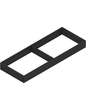 AMBIA-LINE Rahmen, für LEGRABOX/MERIVOBOX Schubkasten, Stahl, NL=550 mm, Breite=200 mm, carbonschwarz matt - Blum