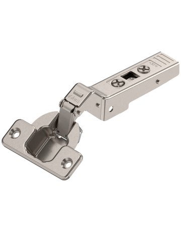 CLIP top Winkelscharnier 30° II, aufschlagend, ohne Feder, Topf: Schrauben, vernickelt - Blum