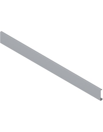 TANDEMBOX Vorderstück, für Innenschubkasten und Innenauszug mit Querreling, LW=1168 mm, zum Ablängen, für TANDEMBOX intivo/antaro, R9006 weissalumin. - Blum