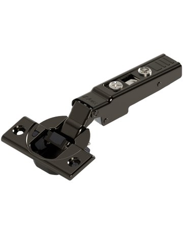 CLIP top BLUMOTION Standardscharnier 110° Spezial, Eckanschlag, Topf: Schrauben, onyxschwarz