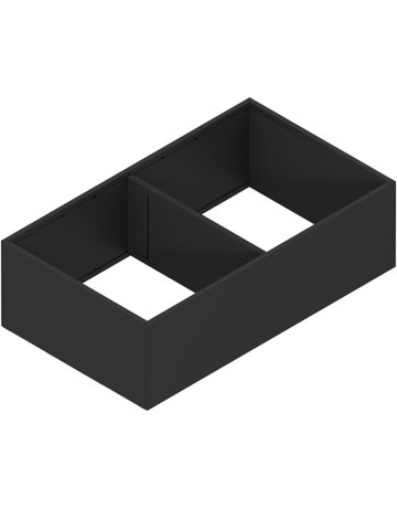 AMBIA-LINE Rahmen, für LEGRABOX/MERIVOBOX Frontauszug, Stahl, ab NL=400 mm, Breite=218 mm, carbonschwarz matt - Blum