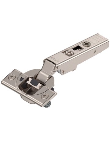 CLIP top BLUMOTION Standardscharnier 110°, Eckanschlag, Topf: Einpressen, vernickelt