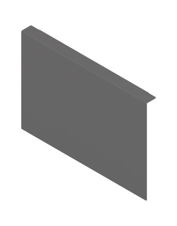 AMBIA-LINE Holzrückwandadapter, für LEGRABOX/MERIVOBOX Frontauszug Höhe C, Stahl, oriongrau matt - Blum