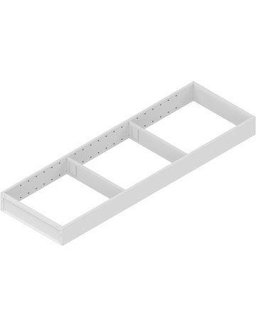 AMBIA-LINE Rahmen, für LEGRABOX/MERIVOBOX Schubkasten, Stahl, NL=650 mm, Breite=200 mm, seidenweiss matt - Blum