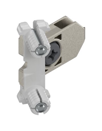 TANDEMBOX Frontbefestigung, INSERTA, symmetrisch, für TANDEMBOX antaro/TANDEMBOX intivo/TANDEMBOX intivo/antaro/TANDEMBOX plus, blank - Blum