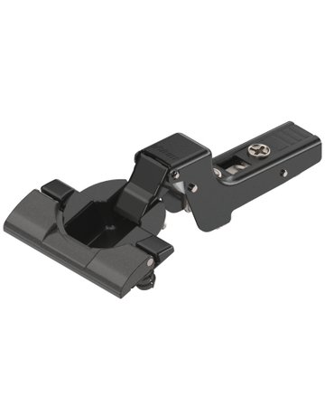 CLIP top Standardscharnier 110°, Innenanschlag, ohne Feder, Topf: INSERTA, onyxschwarz - Blum