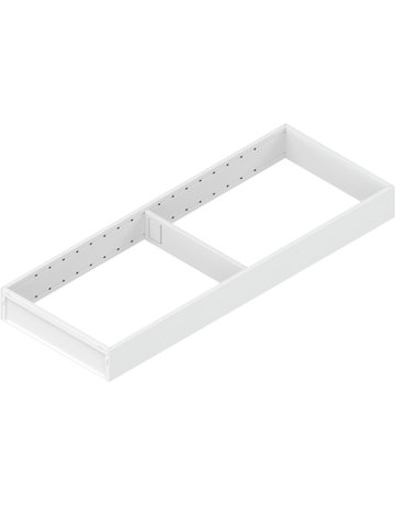 AMBIA-LINE Rahmen, für LEGRABOX/MERIVOBOX Schubkasten, Stahl, NL=550 mm, Breite=200 mm, seidenweiss matt - Blum