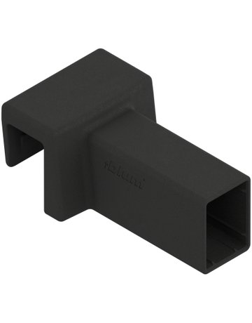 AMBIA-LINE Querrelinghalter Glas, für LEGRABOX free, carbonschwarz matt - Blum